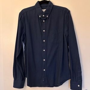 Steven Alan Men's Cotton Button Down (Navy, M)